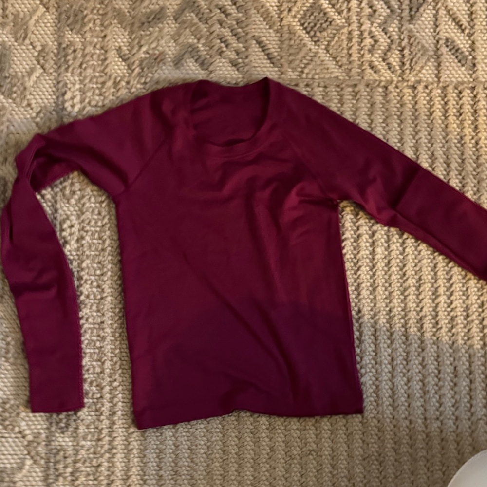 lululemon athletica Long Sleeve Top - Burgundy